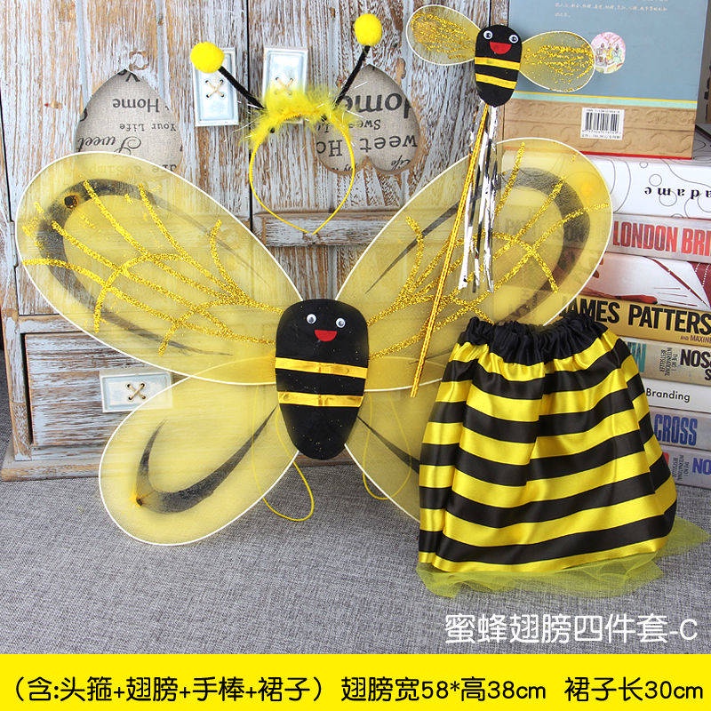 Bộ 4 món đồ hóa trang đôi cánh thiên thần cho bé dịp giáng sinh
