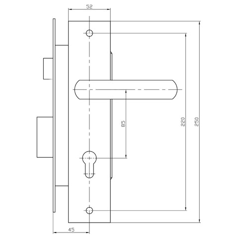 (Giá sốc )KHÓA TAY GẠT VIỆT TIỆP 04824 INOX 304