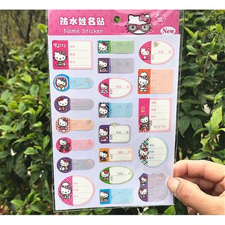 Sét 20 miếng dán tên skicker cho bé