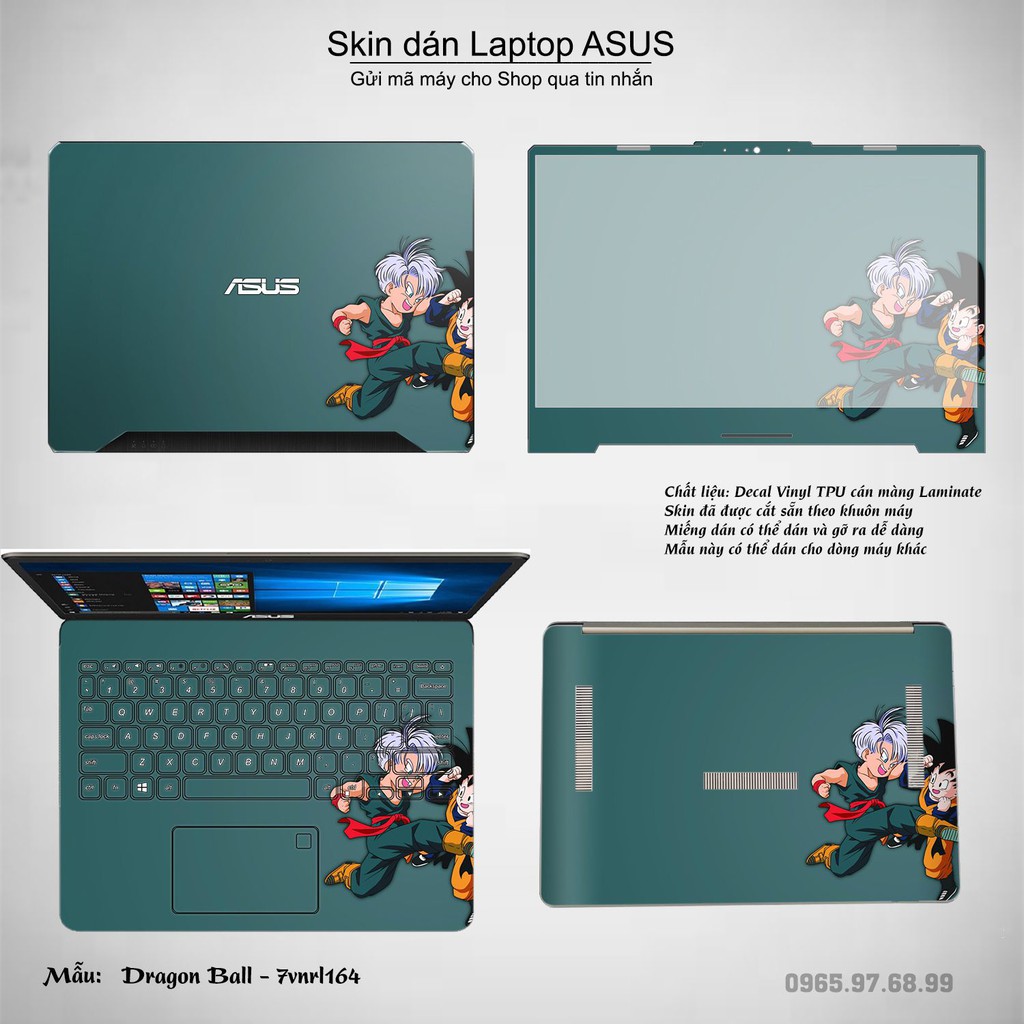 Skin dán Laptop Asus in hình Dragon Ball _nhiều mẫu 3 (inbox mã máy cho Shop)