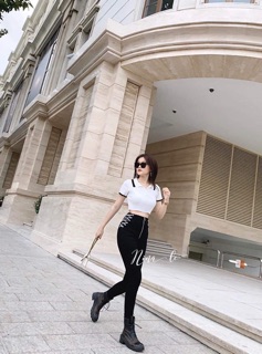 QUẦN JEAN CẠP SIÊU CAO DÂY XÍCH