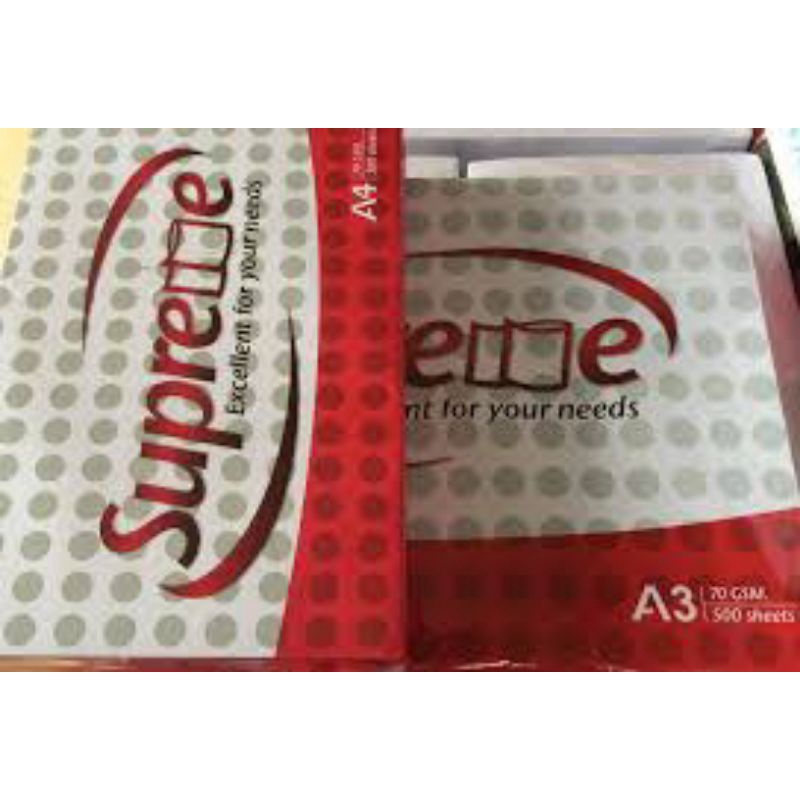 Giấy Supreme A4 ĐL70/90 CHÍNH HÃNG