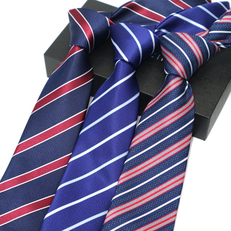 Cà Vạt 7CM Họa Tiết Sọc Chấm Bi Phong Cách Vintage Sang Trọng Cho Nam