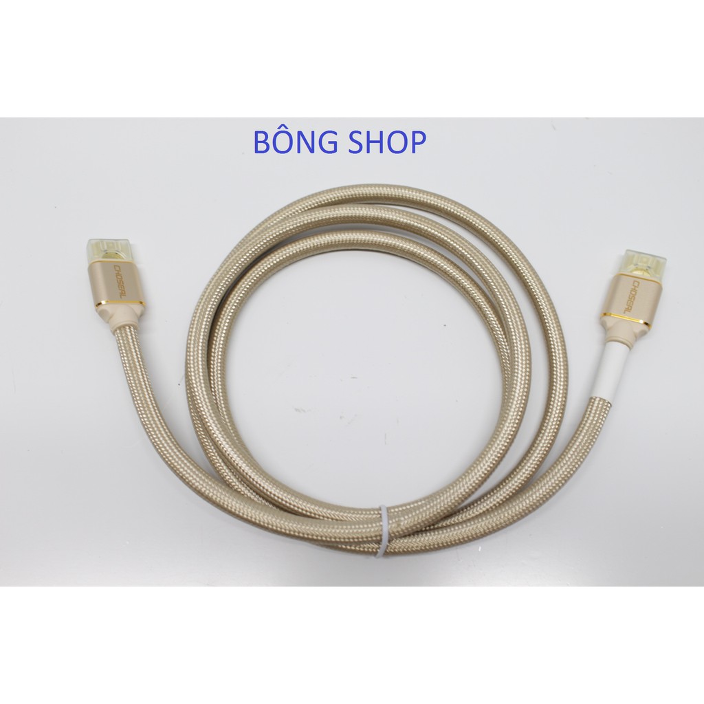 Dây cáp HDMI 4K UHD 1.5M Cao Cấp Choseal (Vàng) - SC1231009