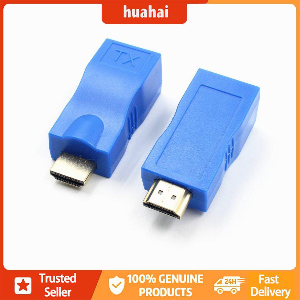 Bộ phát nối dài tương thích HDMI Bộ chuyển đổi TX / RX Bộ điều hợp Ethernet LAN không có HP