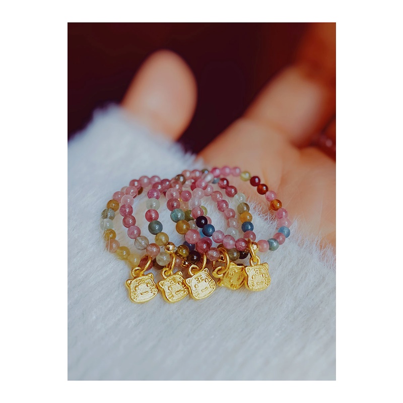 Nhẫn Đính Hạt Mạ Vàng Hình Con Hổ Độc Đáo Thời Trang Xuân Hè Cho Nữ