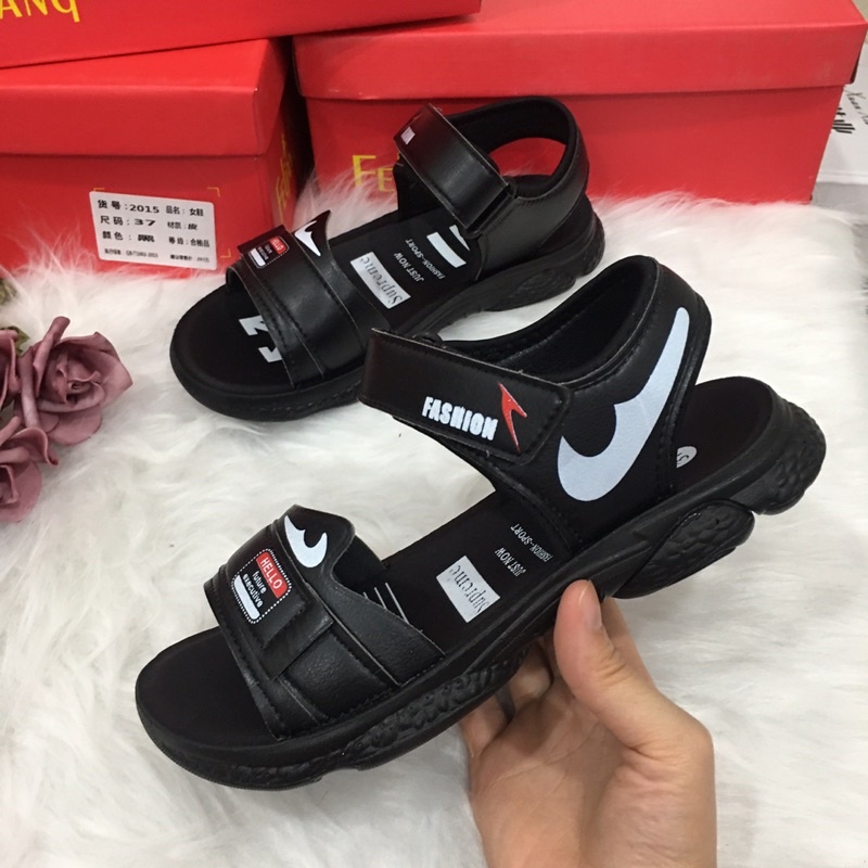 [MÃ SDF888 GIẢM 10% ĐƠN 99K]Sandal xăng đan quai da mềm chống trơn trượt cho bé trai bé gái từ 6 đến 16 tuổi