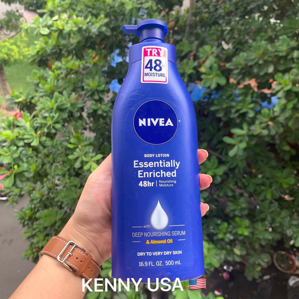 Sữa Dưỡng Thể Nivea Body Lotion Essentially Enriched 48H Noirishing Moisture - 500mL