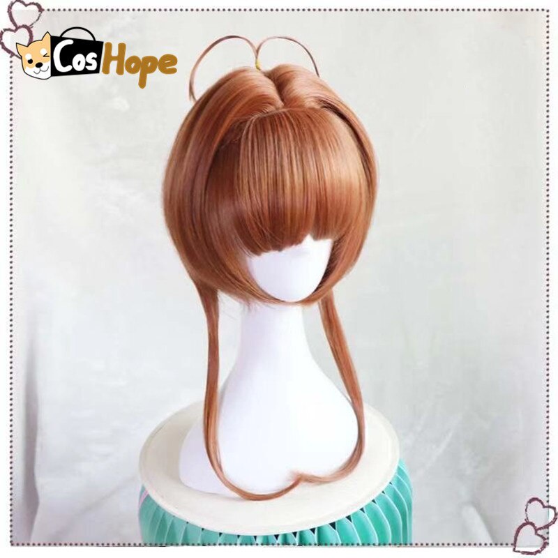 Tóc Giả Bằng Sợi Tổng Hợp Kháng Nhiệt Hóa Trang Nhân Vật Anime Sakura Kinomoto