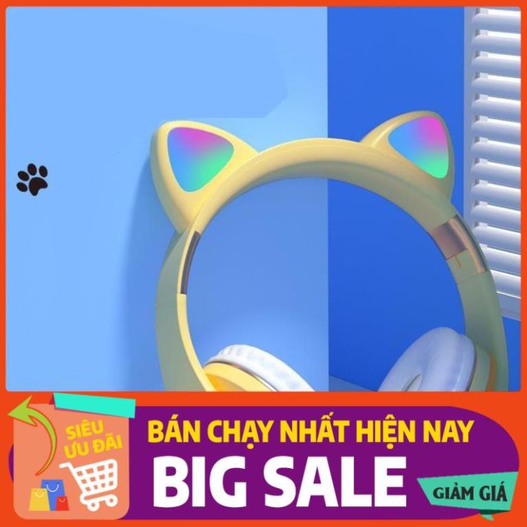 ♥️FREESHIP♥️ Tai Nghe Headphone Tai Mèo Bluetooth  Cute, Có Míc Đàm Thoại , Âm Thanh Cực Hay, Bảo Hành 12 Tháng | BigBuy360 - bigbuy360.vn