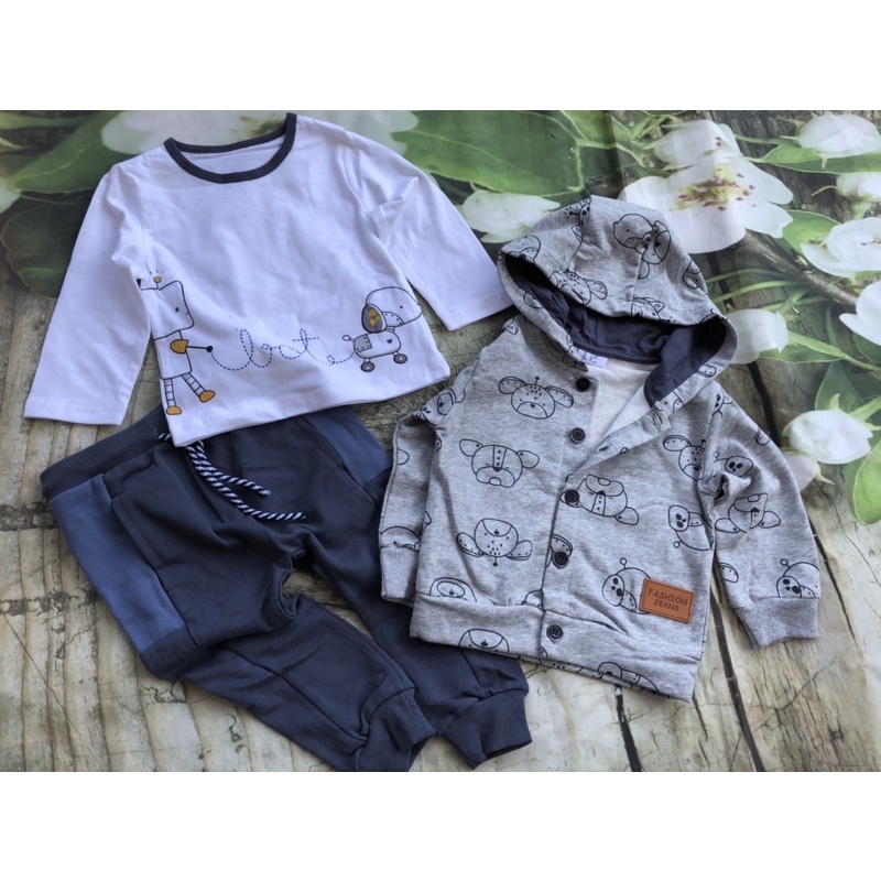 SET 3 CHI TIẾT ROBOT BÉ TRAI 1-6y