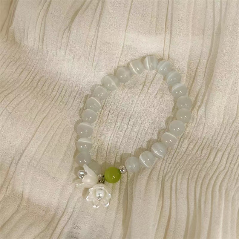 Lily Of The Valley Vòng Tay Xỏ Hạt Acrylic Tinh Tế Làm Quà Sinh Nhật Cho Nữ Sinh