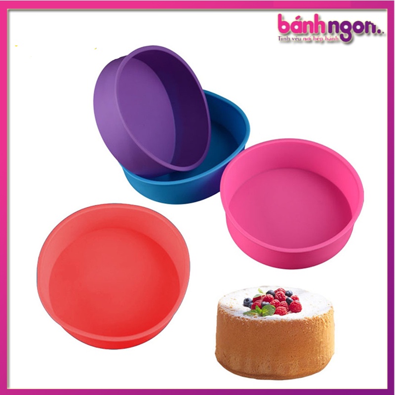 Khuôn Làm Bánh Hình Tròn Bằng Silicon