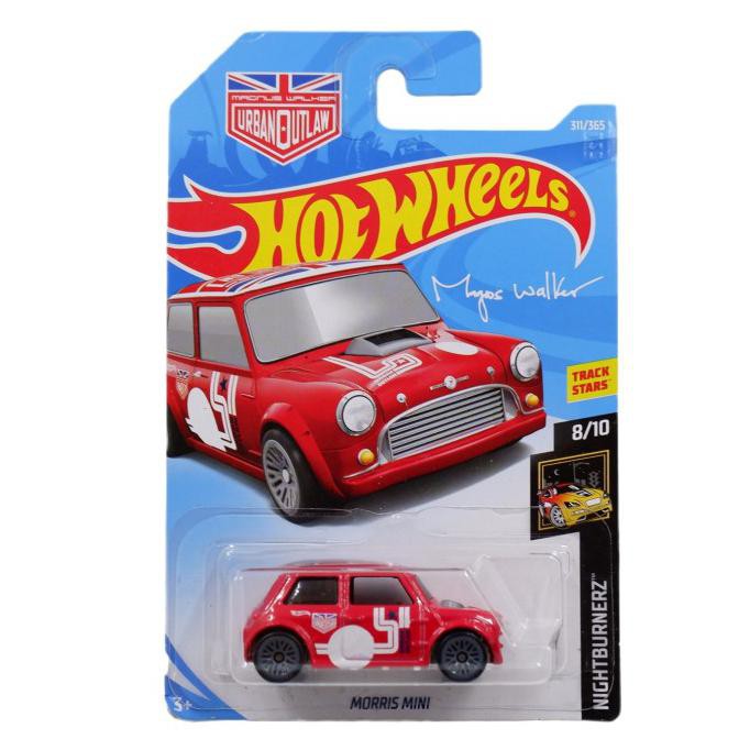 HOT WHEELS Hàng có sẵn.....Hàng có sẵn.....Hàng có sẵn.) Mô hình xe hơi Morris Mini màu đỏ dễ thương