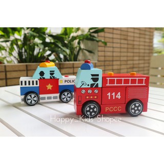 Lắp ráp xe cứu hỏa Winwintoys 61292