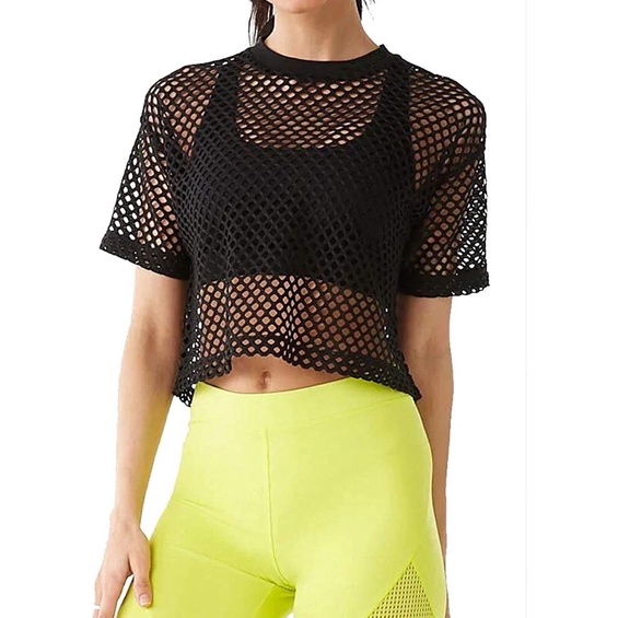 ÁO LƯỚI CROPTOP Nữ