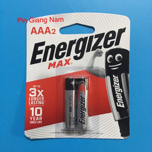 Pin AAA Energizer E92BP2/ Pin đũa Energizer vỉ 2 viên