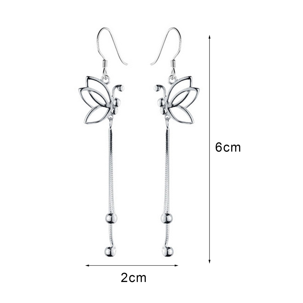 Bông tai hình bướm đính đá thanh lịch