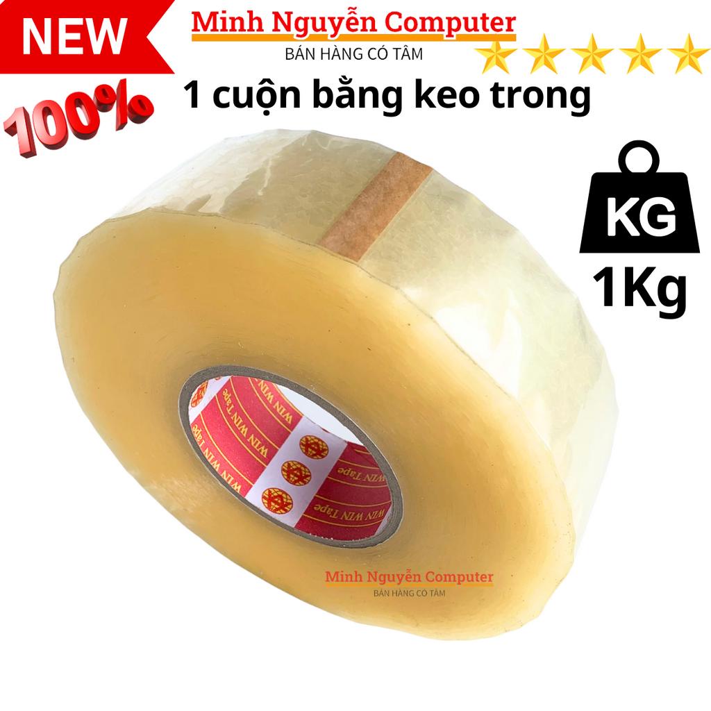 Băng keo trong suốt 1 cuộn nặng 1KG, lỗi nhỏ đúng số KG - Minh Nguyễn