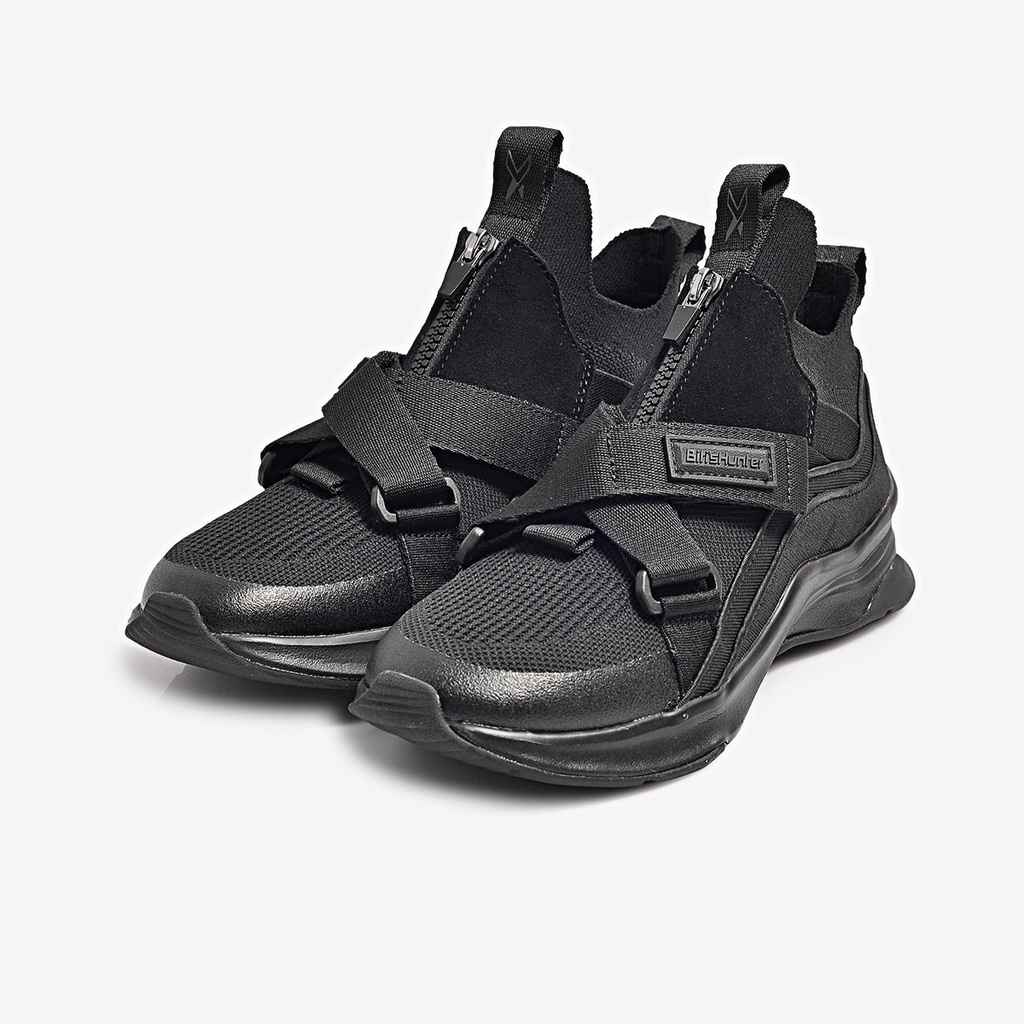 Giày Thể Thao Nam - Nữ Bitis Hunter X MIDNIGHT EZ-STRAP DSMH07600DEN/DSWH07600DEN (Đen)
