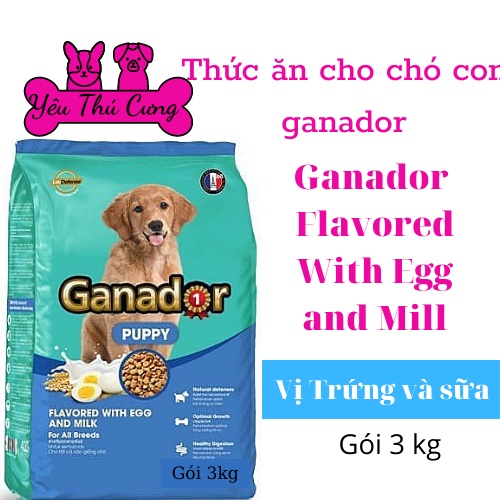 Thức Ăn Hạt Cho Chó Hạt Ganador 3KG Nhiều Vị - YÊU THÚ CƯNG