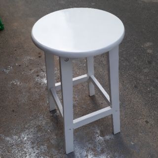 Ghế đôn gỗ cao 45 60 70cm trắng