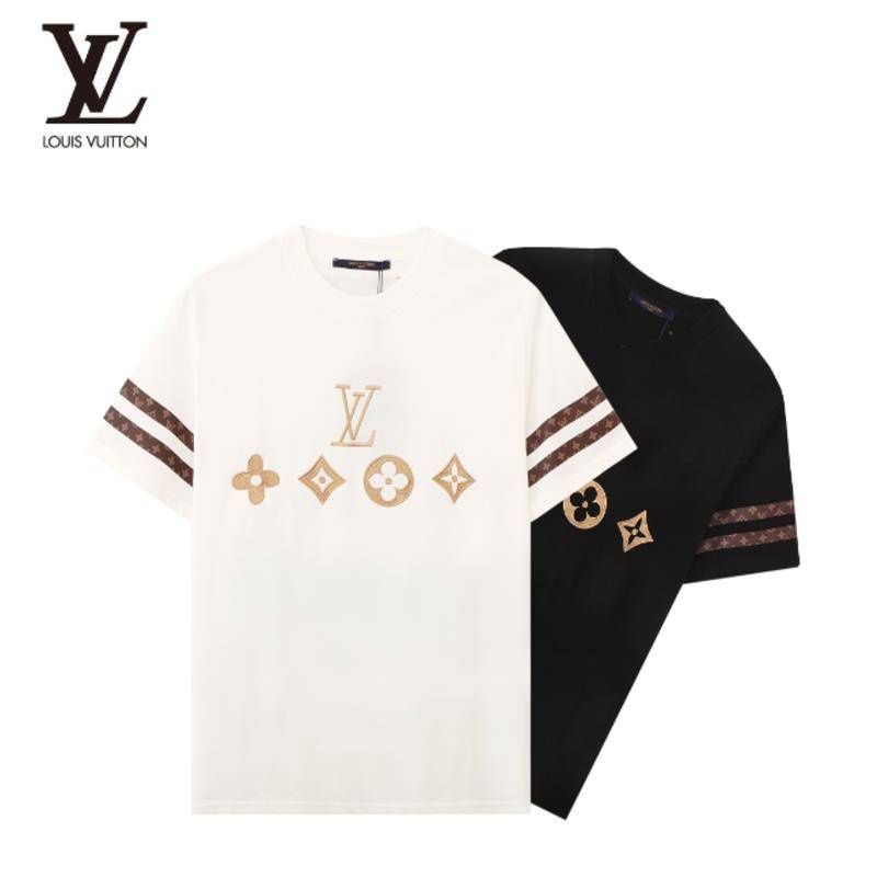 Áo Thun 100% Cotton Tay Ngắn Thêu Chữ Phong Cách Mới