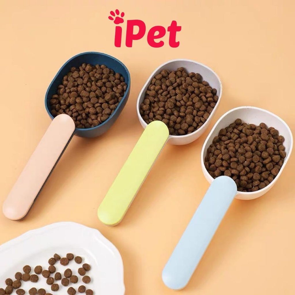 Muỗng múc hạt cho chó mèo - Xẻng xúc thức ăn cho thú cưng nhiều màu - iPet Shop