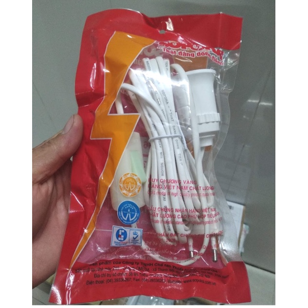 Phích đui công tắc liền dây Sopoka