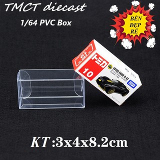 [Rẻ nhất Shopee] Hộp đựng mô hình 1 box nhựa Mica PVC trưng bày mô hình 1/64 (KT: 3 x 4 x 8.2 cm)
