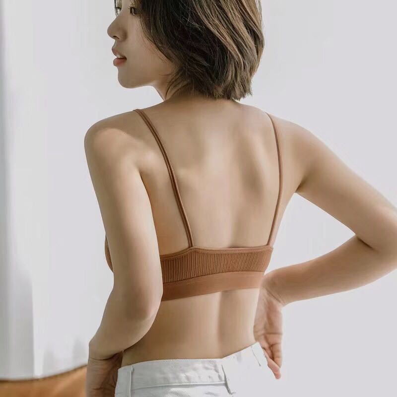 Áo ngực AOWEINISI không gọng thoải mái thời trang đơn giản quyến rũ dành cho nữ