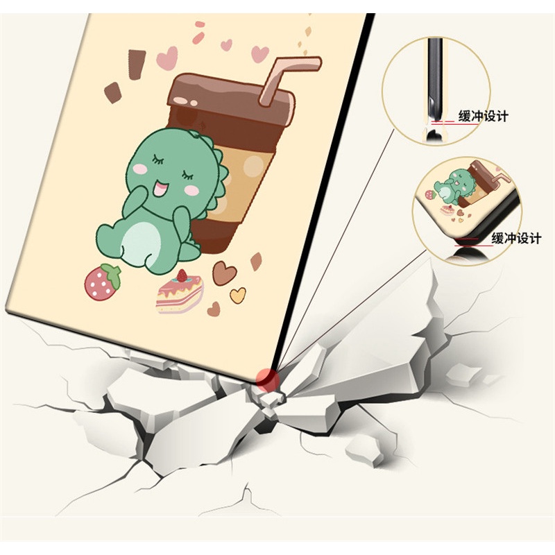 Bao Da pu Mềm Nắp Gập Thông Minh Họa Tiết Mèo Dễ Thương Cho Lenovo M10 plus X606f 10.3" M10 plus 10.3 TB-X606 X606