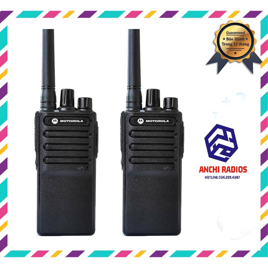 Bộ 2 Máy Bộ Đàm Motorola CP6688/CP-6688 (Loa Siêu Biền, Dung Lượng Pin Cực Lớn, Cự Ly Liên Lạc 1km)