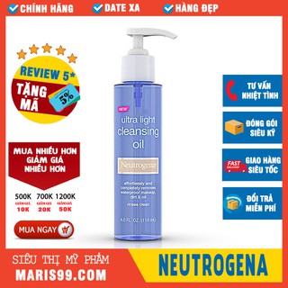 Dầu Tẩy Trang NEUTROGENA Ultra Light Cleansing Oil (118ml) _Xchoice