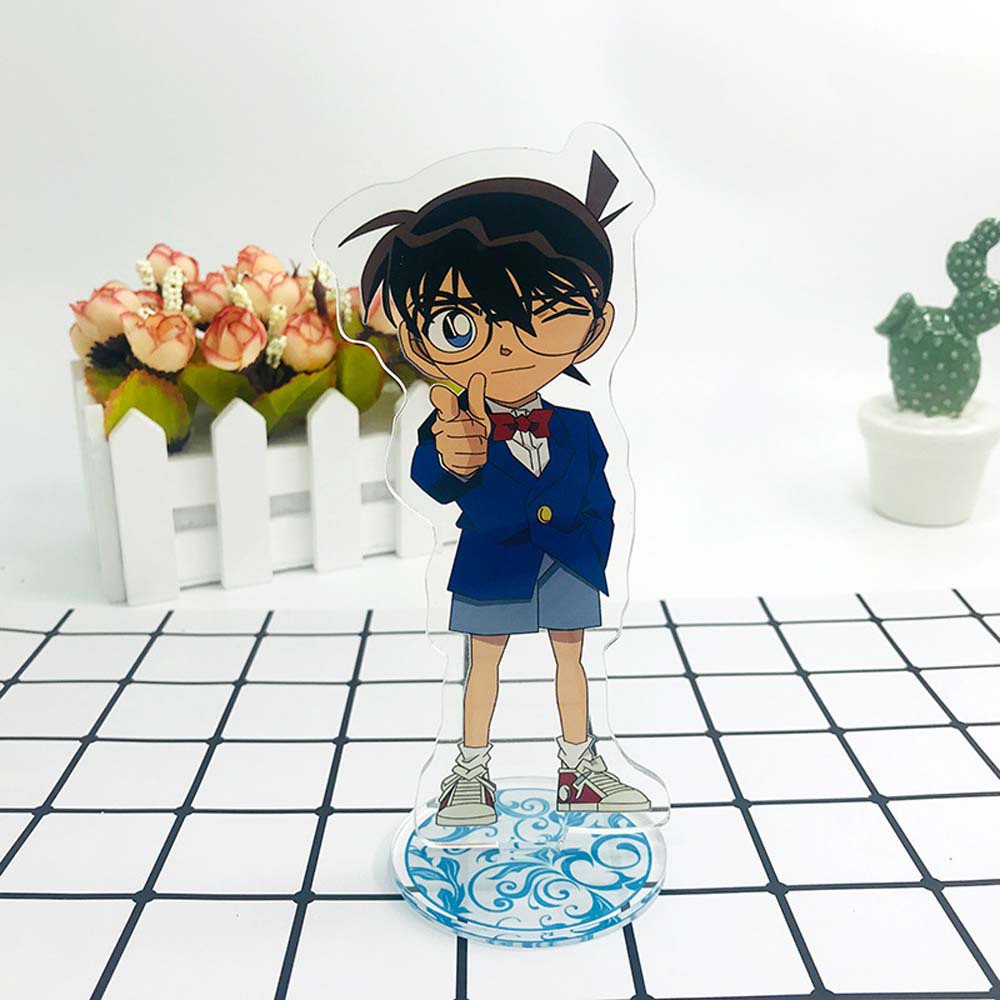 Mô hình nhân vật thám tử lừng danh Conan bằng acrylic hai mặt để bàn trang trí
