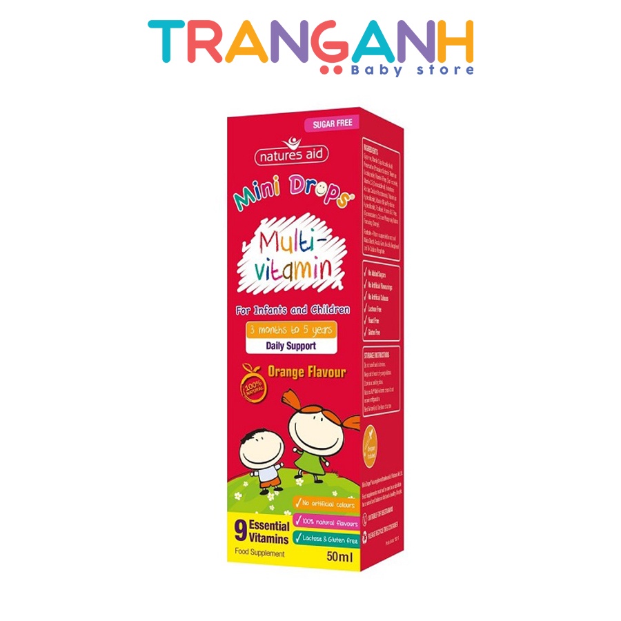 Vitamin tổng hợp Natures Aid Multi Vitamin Drops cho bé