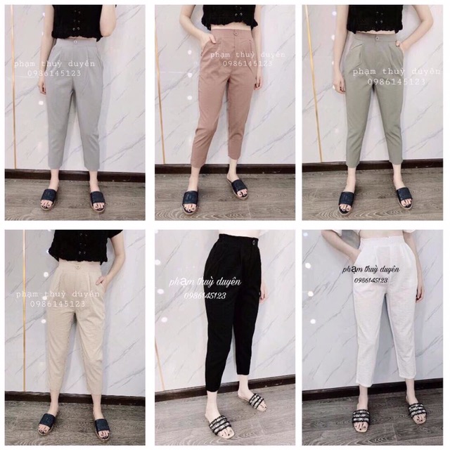 Quần baggy nữ đũi xước cao cấp | BigBuy360 - bigbuy360.vn