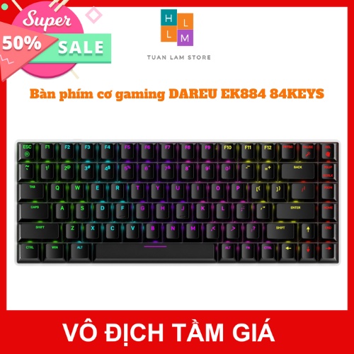Bàn phím cơ Gaming DAREU EK884 84KEY