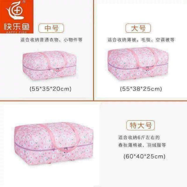 [ SALE TƯNG BỪNG]  Bộ 3 túi cất chăn màn kiểu mới 2018