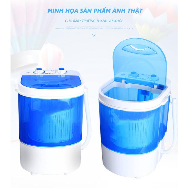 Máy Giặt trong suốt máy Vịt Con Mini Bảo Quản Mạnh Mẽ Và Tiện Lợi - Quần Áo Trẻ Em, Đồ Lót, Tất