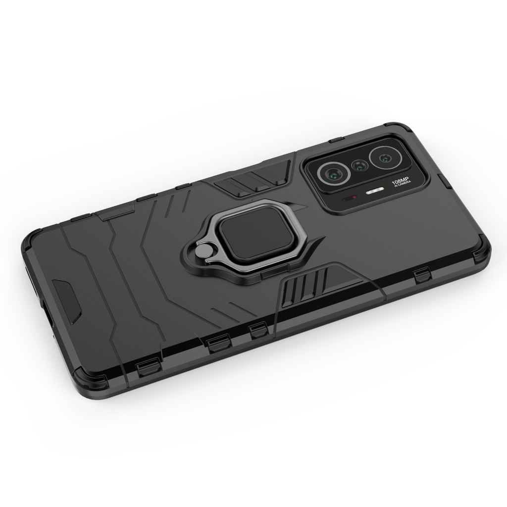 Ốp lưng Xiaomi Mi 11T / Mi 11T Pro Iron Man Iring chống sốc giá đỡ xem phim cao cấp