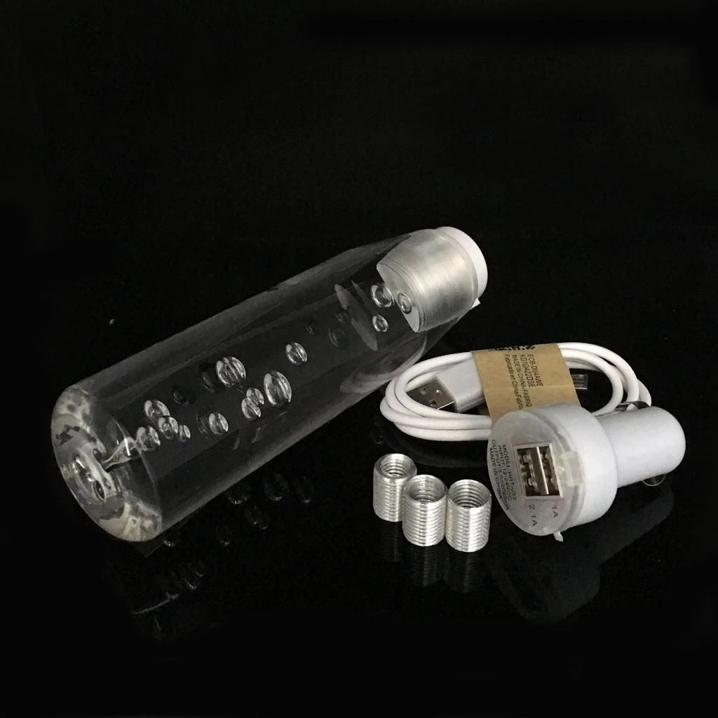 Tay Nắm Cần Số Xe Hơi Có Đèn LED Gradient 10/15/20/25/30CM Nhiều Màu Tay Nắm Cần Số Xe Hơi Pha Lê Trong Suốt Có Đèn Led