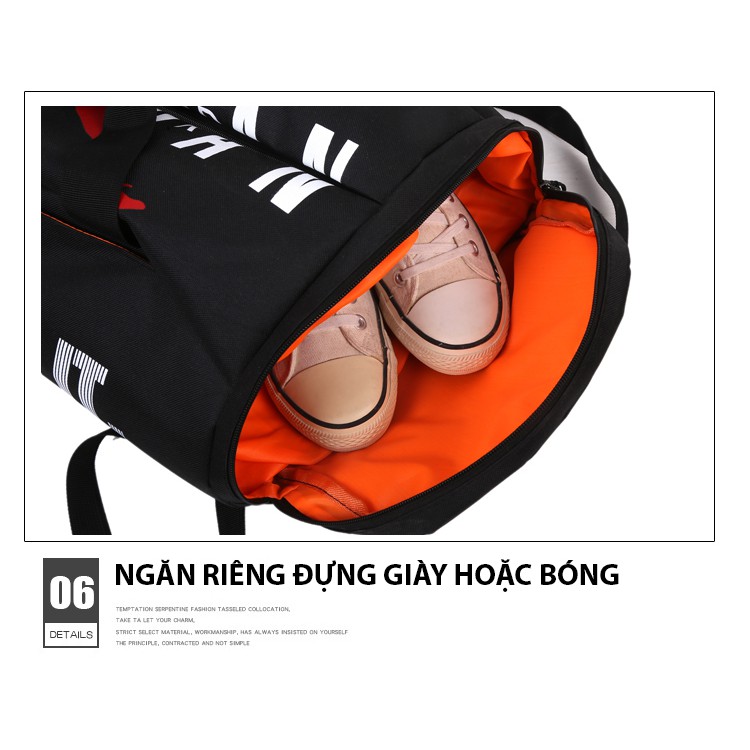 Balo bóng rổ JD - Cỡ lớn, ngăn đựng giày, bóng riêng, chất liệu bền, chống nước - #3487 | Choibongro.vn