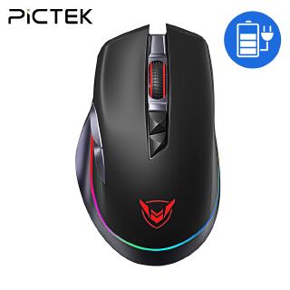 Chuột Không Dây Pictek Pc255 10000 Dpi Rgb 8 Nút Bấm