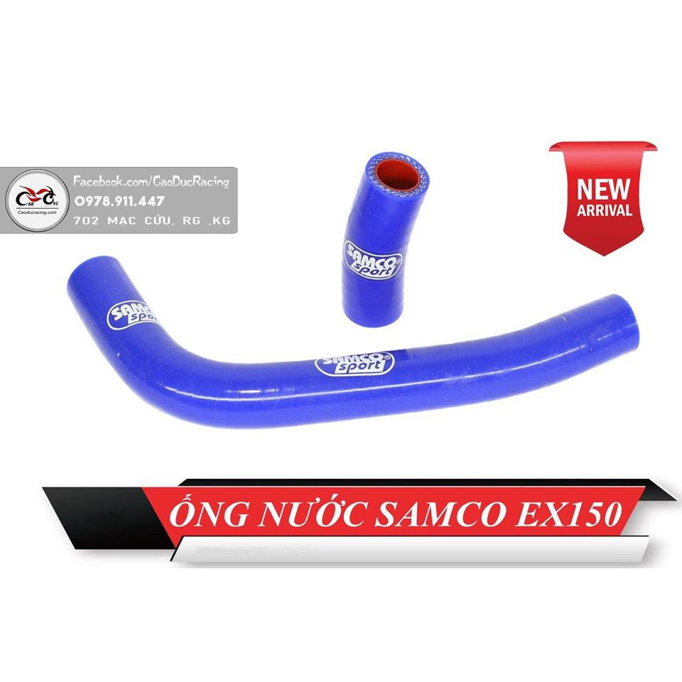 Ống nước SAMCO EX150 EXCITER 150 ĐỊNH HÌNH UỐN SẮN NHƯ ZIN - THÁI LAN