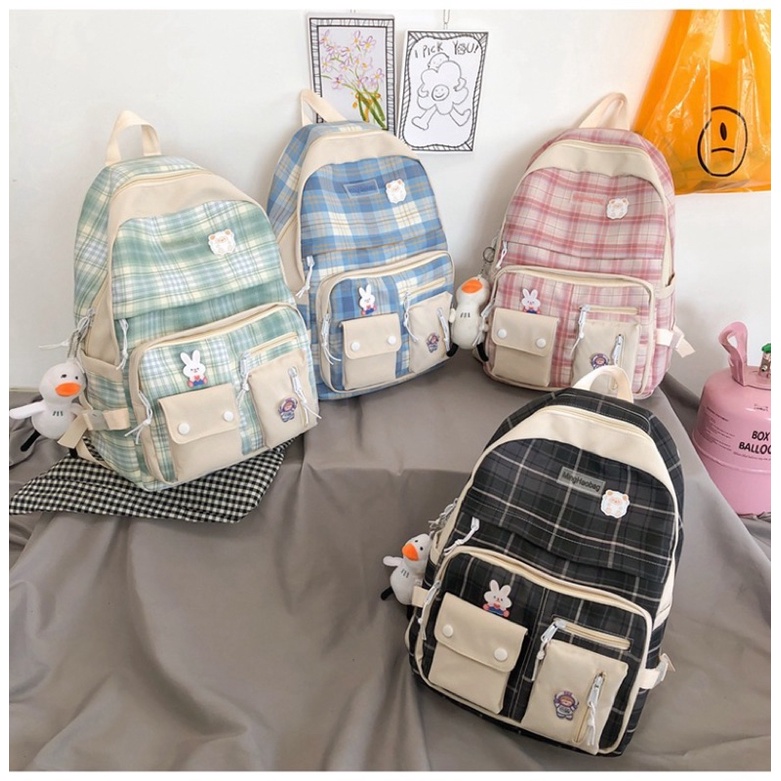 Balo Kẻ móc Vịt sticker KV1