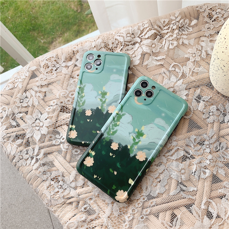 Ốp điện thoại TPU tranh sơn dầu iPhone 11 Pro MAX i7 i8 Plus XR XS MAX SE 2020 | BigBuy360 - bigbuy360.vn