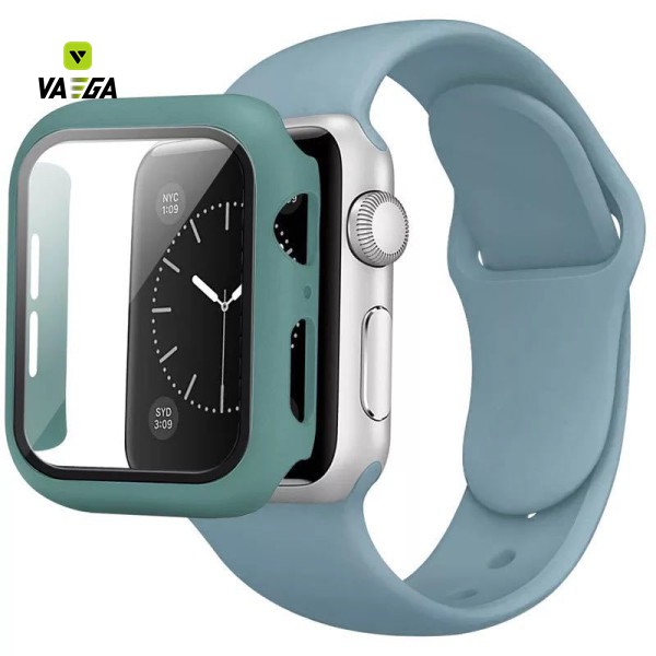 Bộ Dây Đeo Và Khung Bằng Silicone Cho Đồng Hồ Thông Minh Apple Watch 6 Band 42mm 44mm