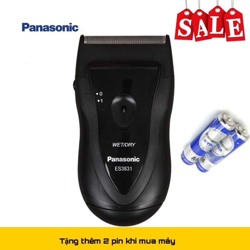 Máy cạo râu Panasonic ES-3831 sử dụng 2 pin AA(tặng kèm 2 pin)