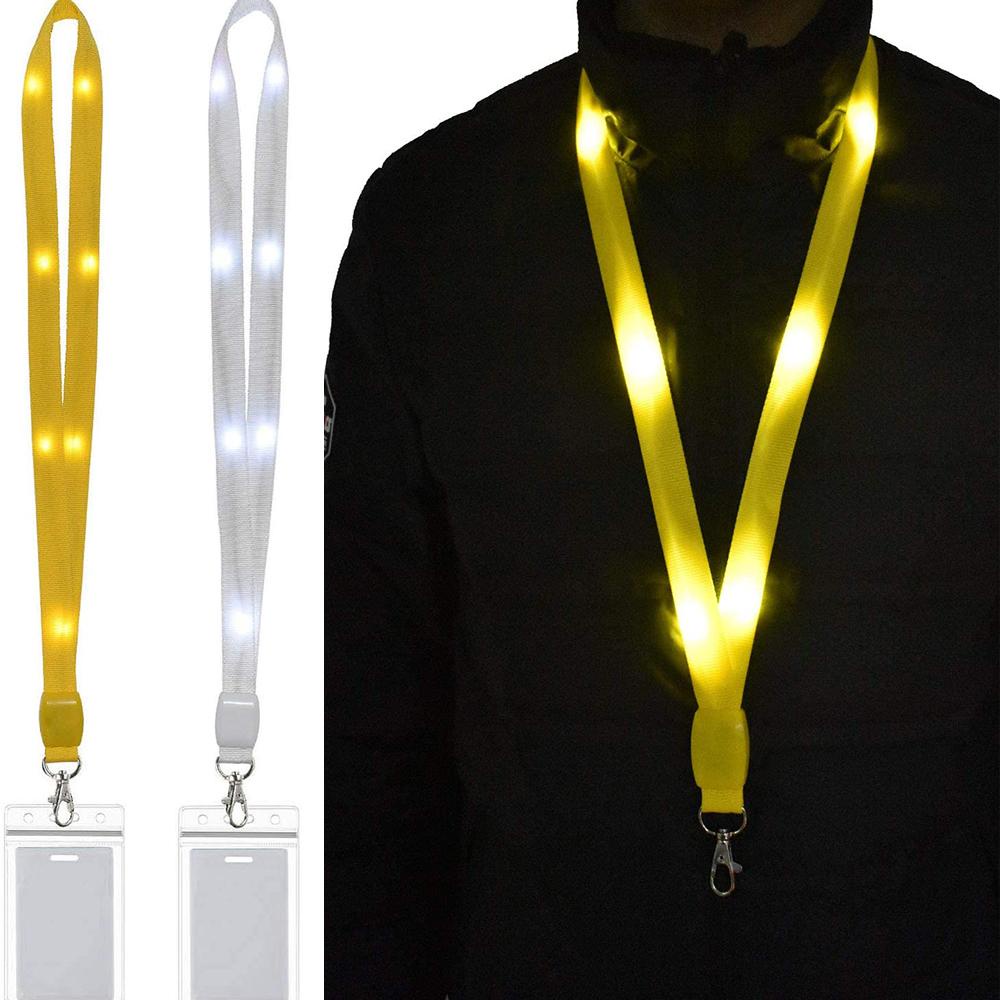 PEWANY Dây Đeo Thẻ ID / Huy Hiệu Có Đèn Nhấp Nháy Cho Học Sinh / Nhân Viên Văn Phòng Ốp
